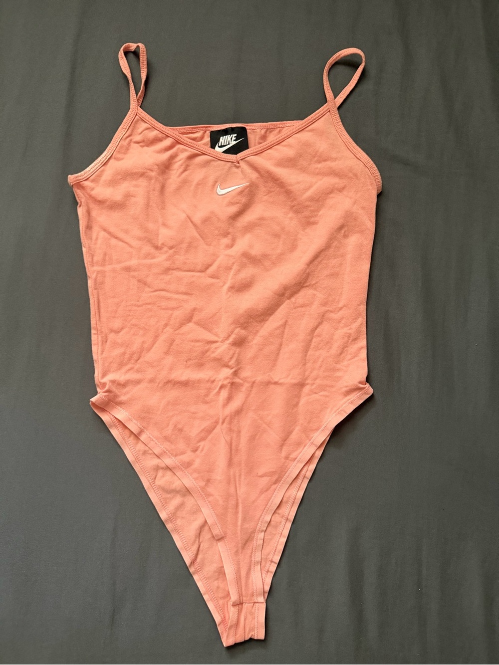 Nike Coral Pink Scoop One-Piece Swimsuit